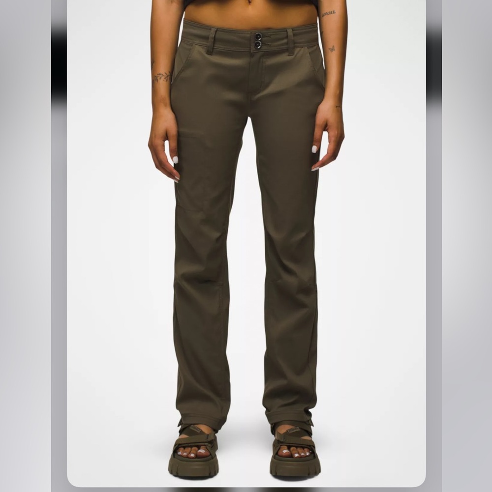 Prana Women’s Halle Straight Pant - Size 8 Short- Slate Green - Picture 4 of 9
